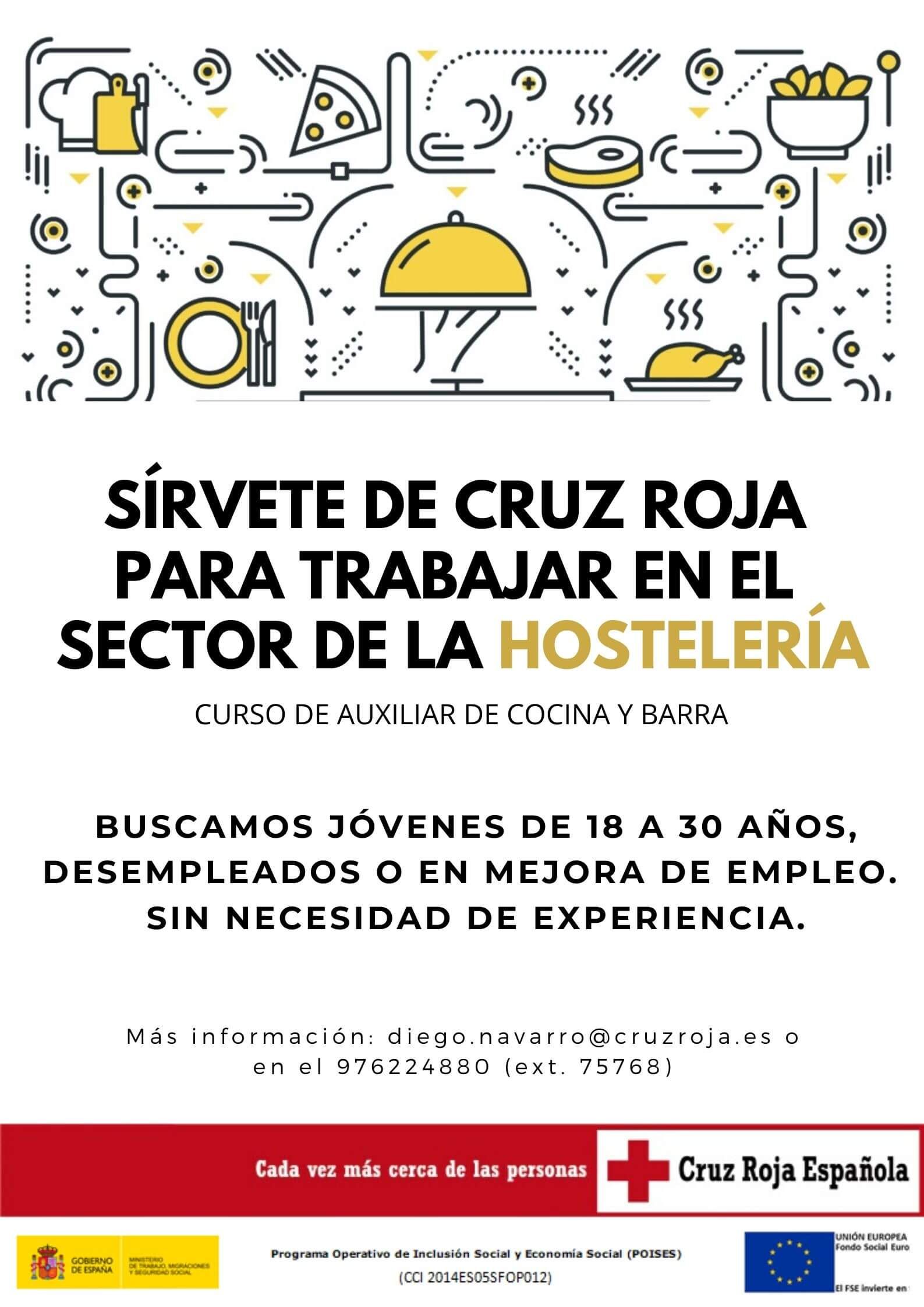 Curso de hostelería de Cruz Roja 2020